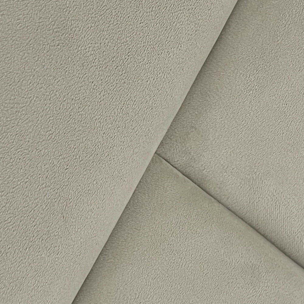 Cabecero cama doble Beige tapizado formas Uddine 150 cm