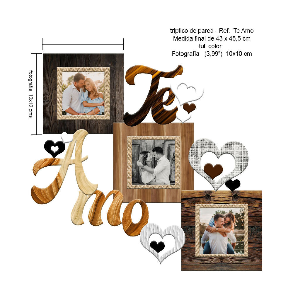 triptico 10x10  Ref te amo ficha tecnica