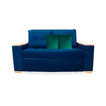 Sofacama Weber Azul Petroleo
