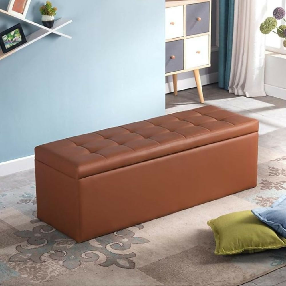 puf baul 80x40 chocolate sintetico1