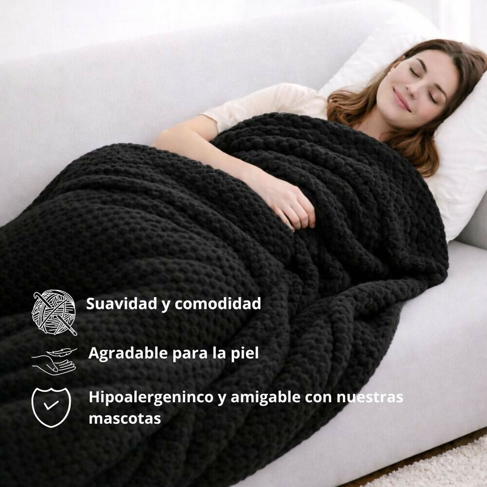 Cobija manta negra