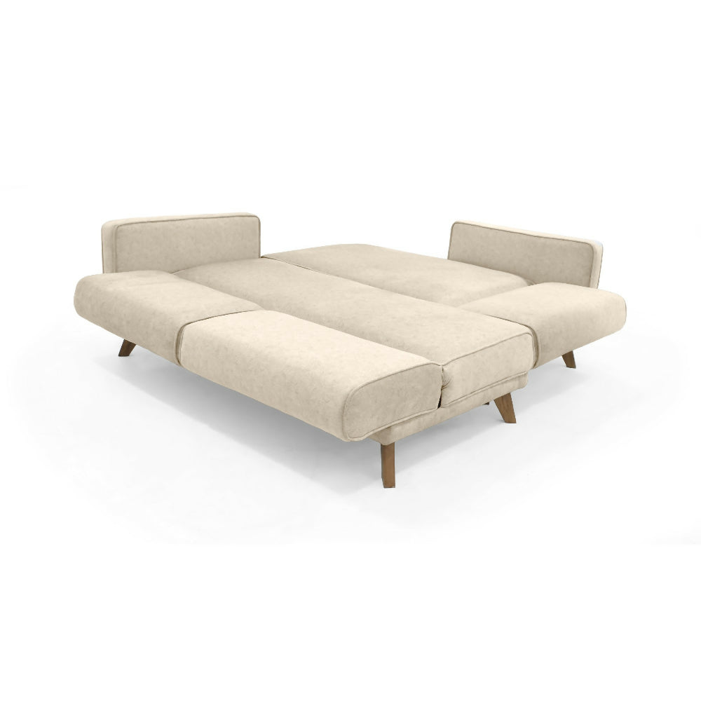 Sofa Cama en L Chelsea Derecho 265x160x76 Tela Beige