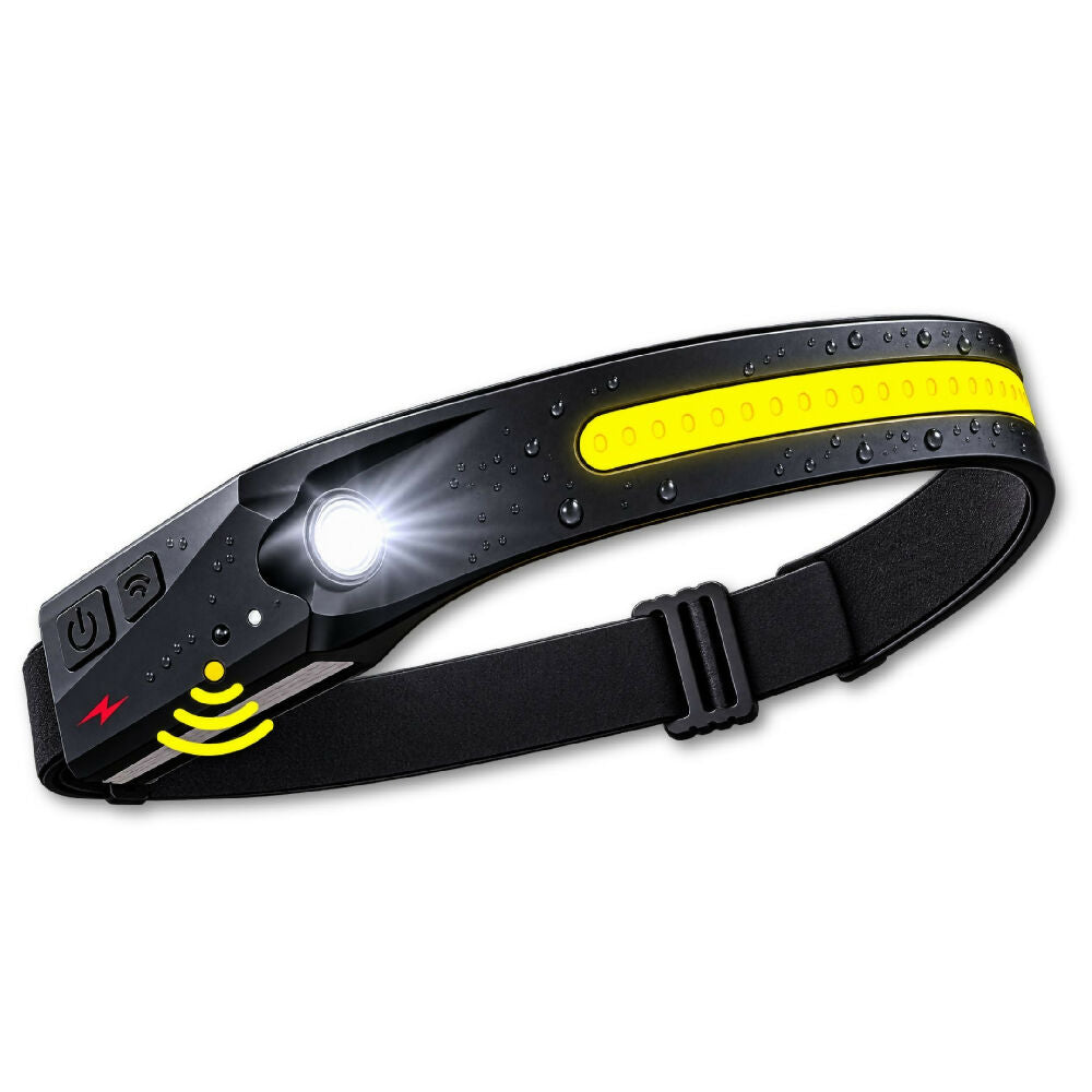 Linterna Minera De Banda SY5808 Potencia LED Recargable Y Banda Elástica Ajustable