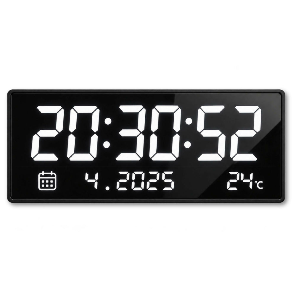 Reloj Digital De Pared JH8025 Indicador Multifuncional De Hora, Fecha Y Temperatura