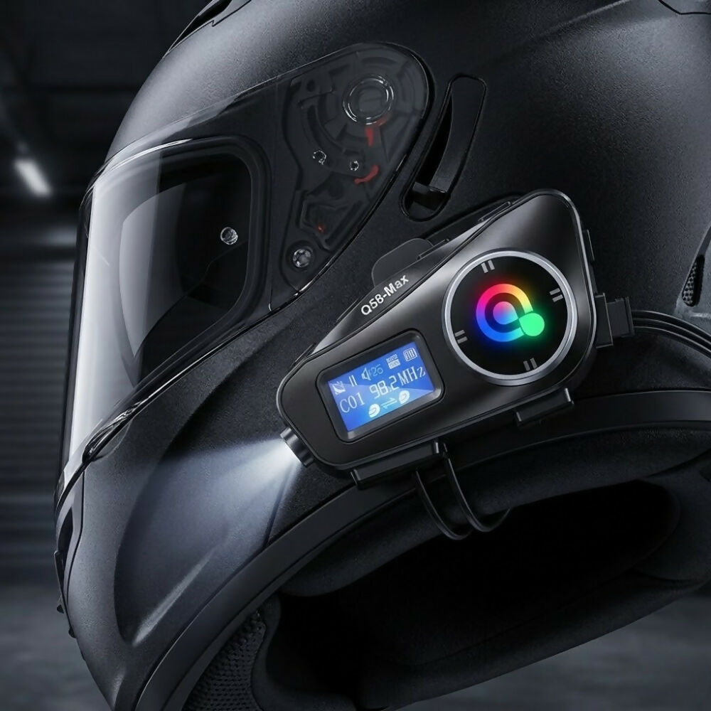 Intercomunicador Bluetooth Q58 Max Moto Auricular Casco Radio
