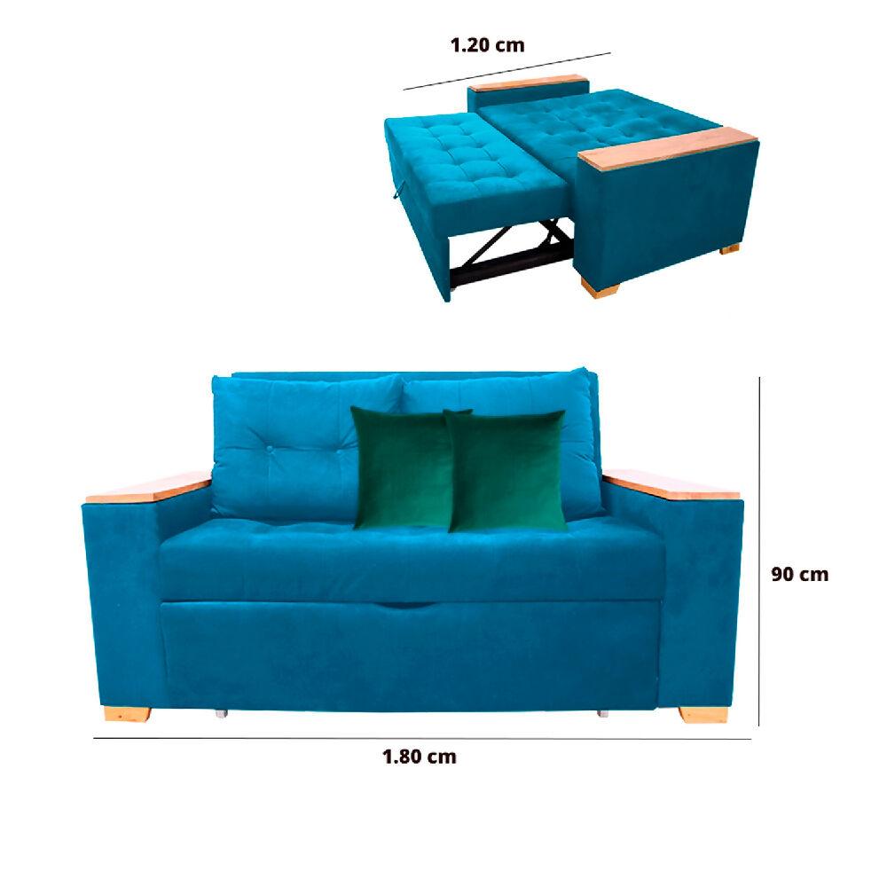 Sofacama Weber Turquesa