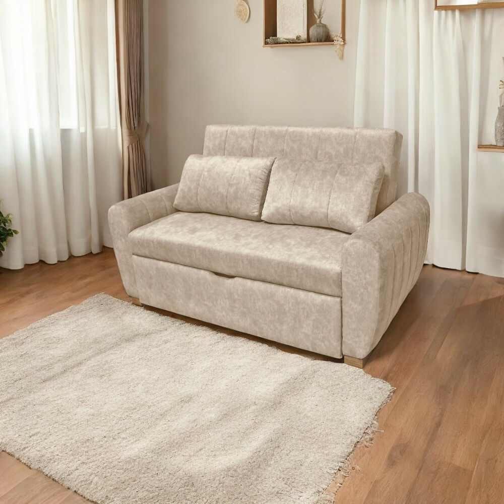 Sofácama Fontana Multifuncional Tela camel