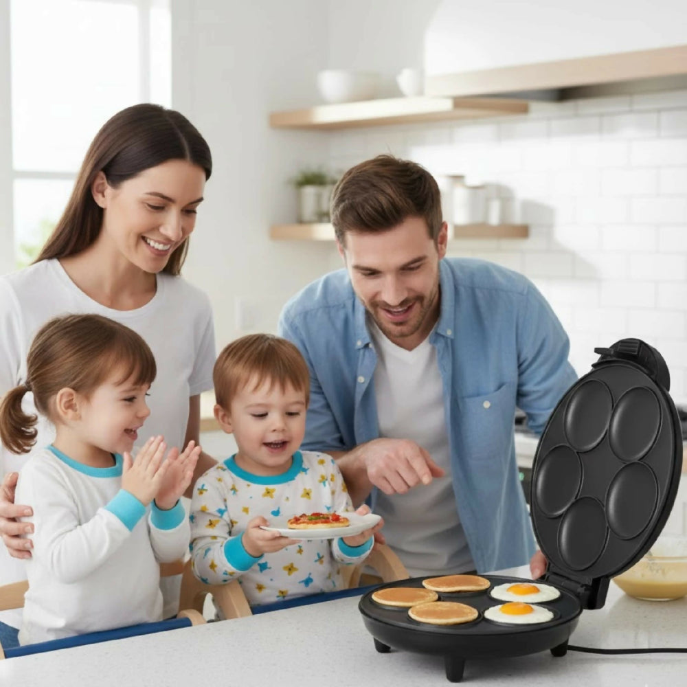 Máquina Para Pancakes Sokany SK-08095 Con Placa Antiadherente Y Cocción Rápida