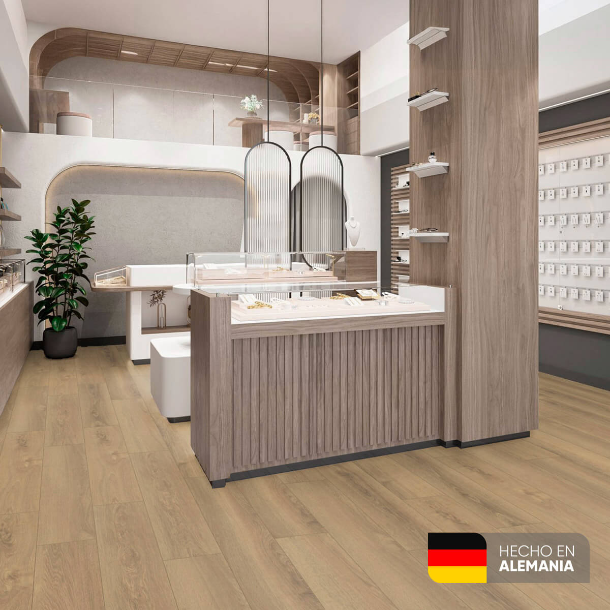 Piso laminado Roble Sienna 7 mm AC3 23-31 para interiores por caja (2.47M²)