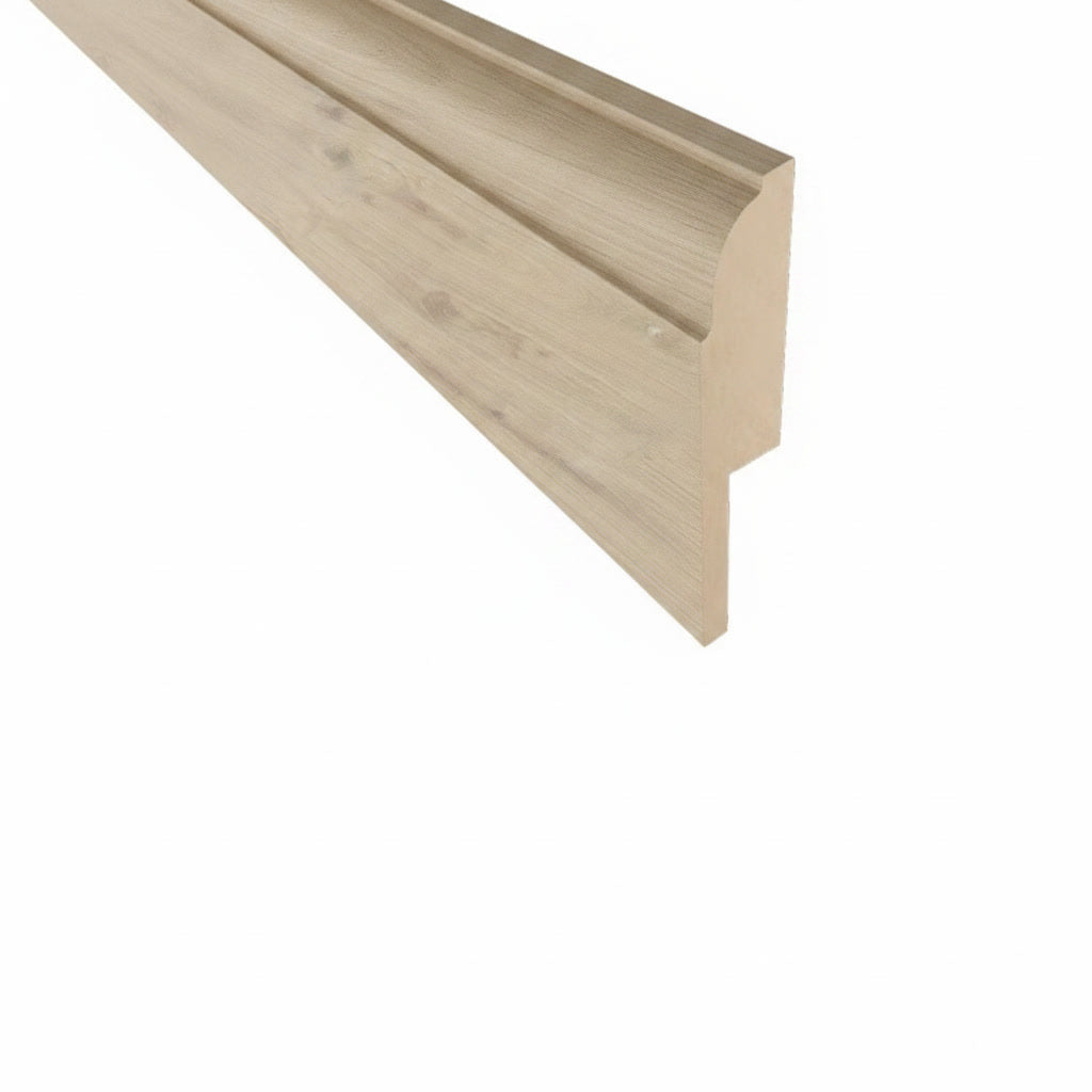 Guarda escoba (zocalo) roble lino 80x15x2400 mm  / por unidad