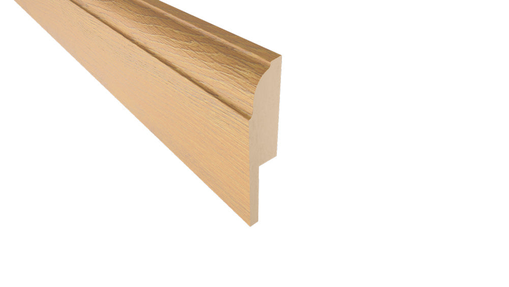 Guarda escoba  (zocalo) roble sienna 80x15x2400 mm / por unidad