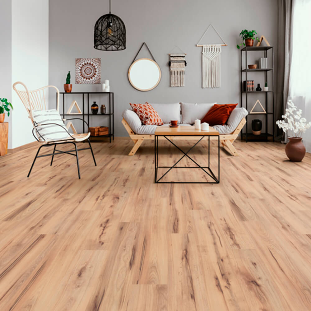 Piso laminado Roble Avellana 7 mm AC3 23-31 para interiores por caja (2.51M²)