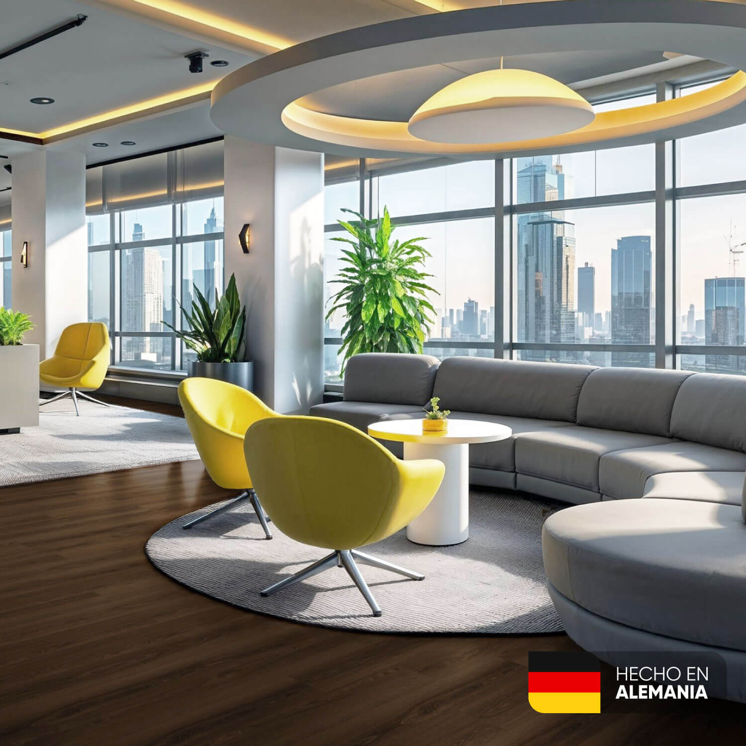 Piso laminado Roble Caramelo 7 mm AC3 23-31 para interiores.