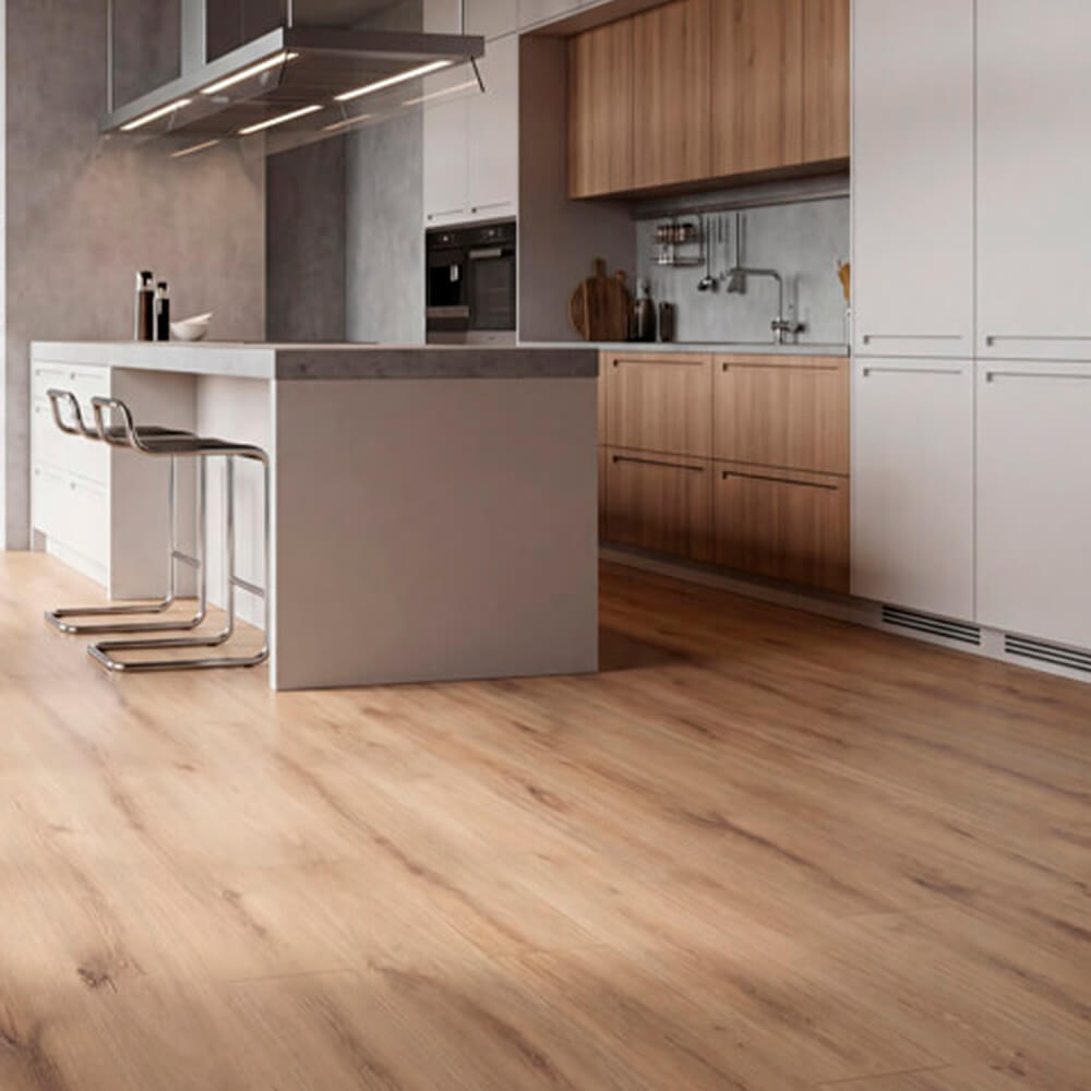 Piso laminado orgánico Roble Lino 7 mm AC5 para interiores por caja (2.26M²)