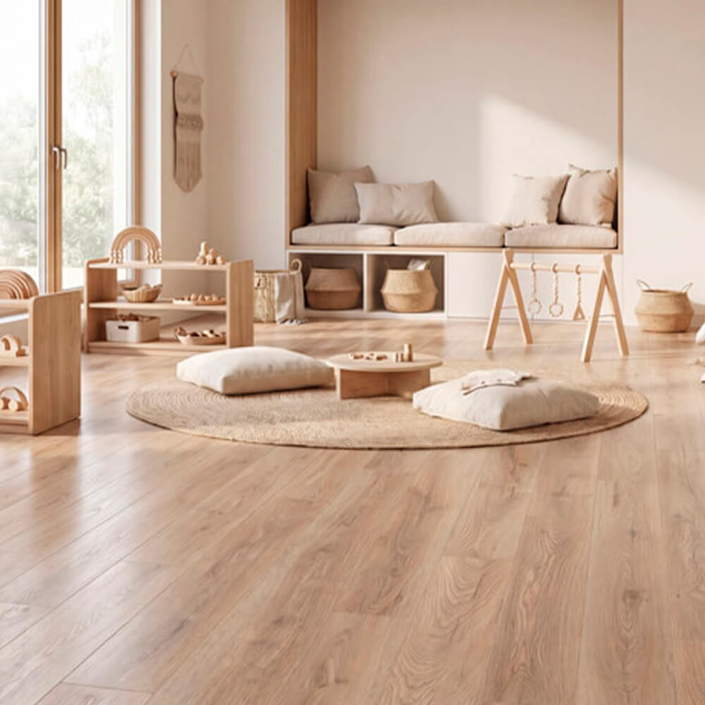 Piso laminado orgánico Roble Toscana 7 mm AC5 para interiores por caja (2.26M²)