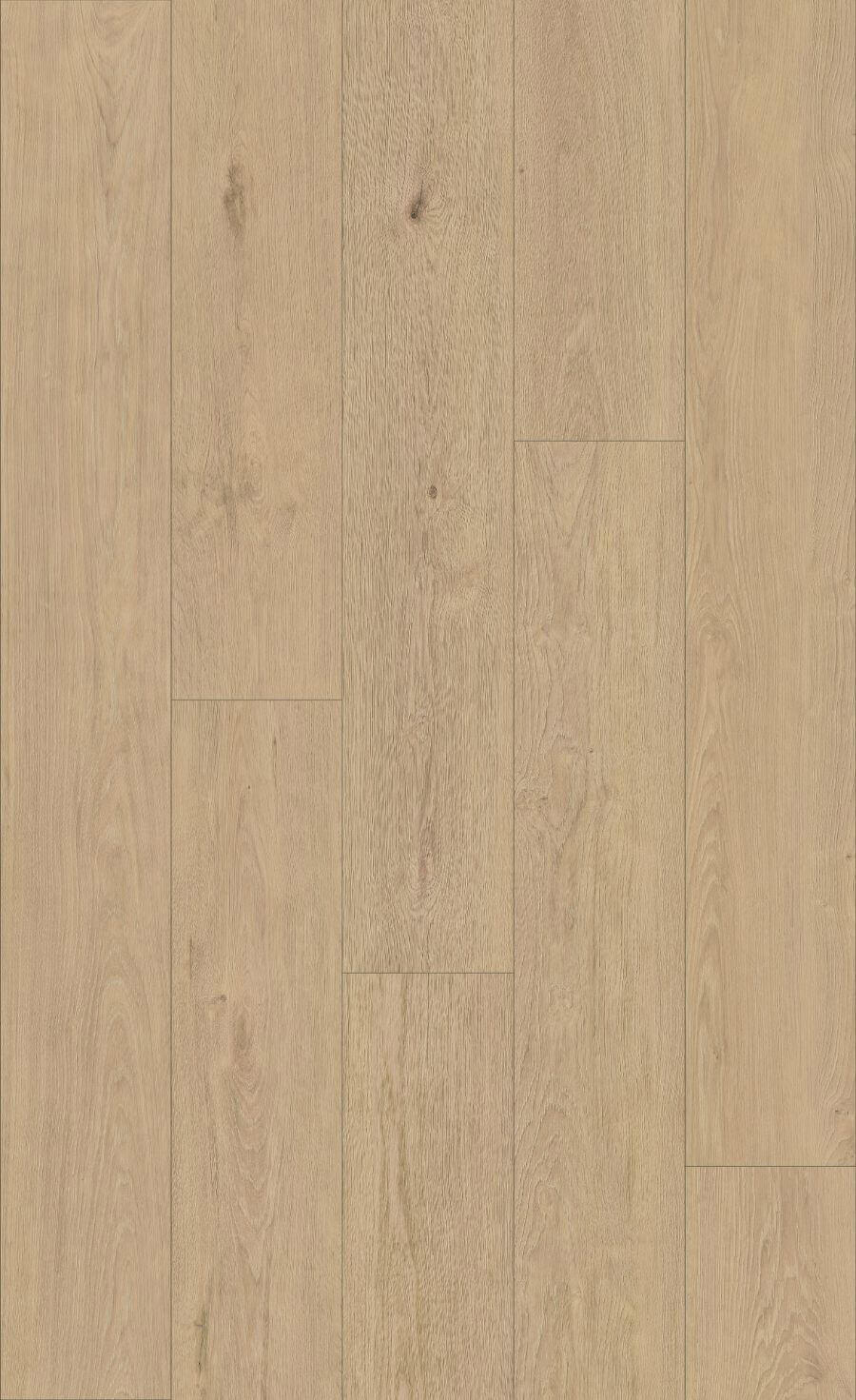 Piso laminado orgánico Roble Montana 9 mm + corcho integrado de 1 mm AC6 para interiores.