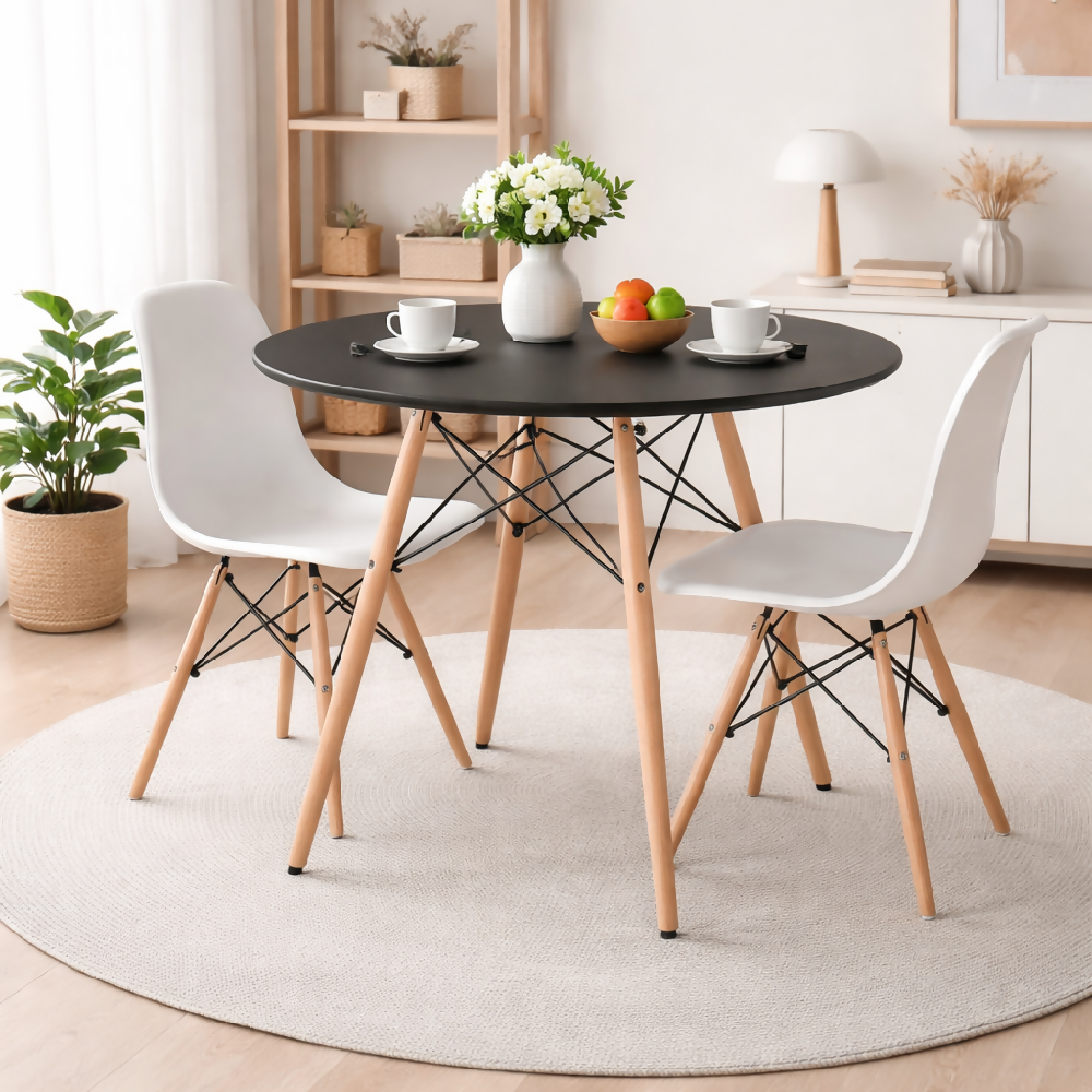 Mesa Eames Redonda Negra