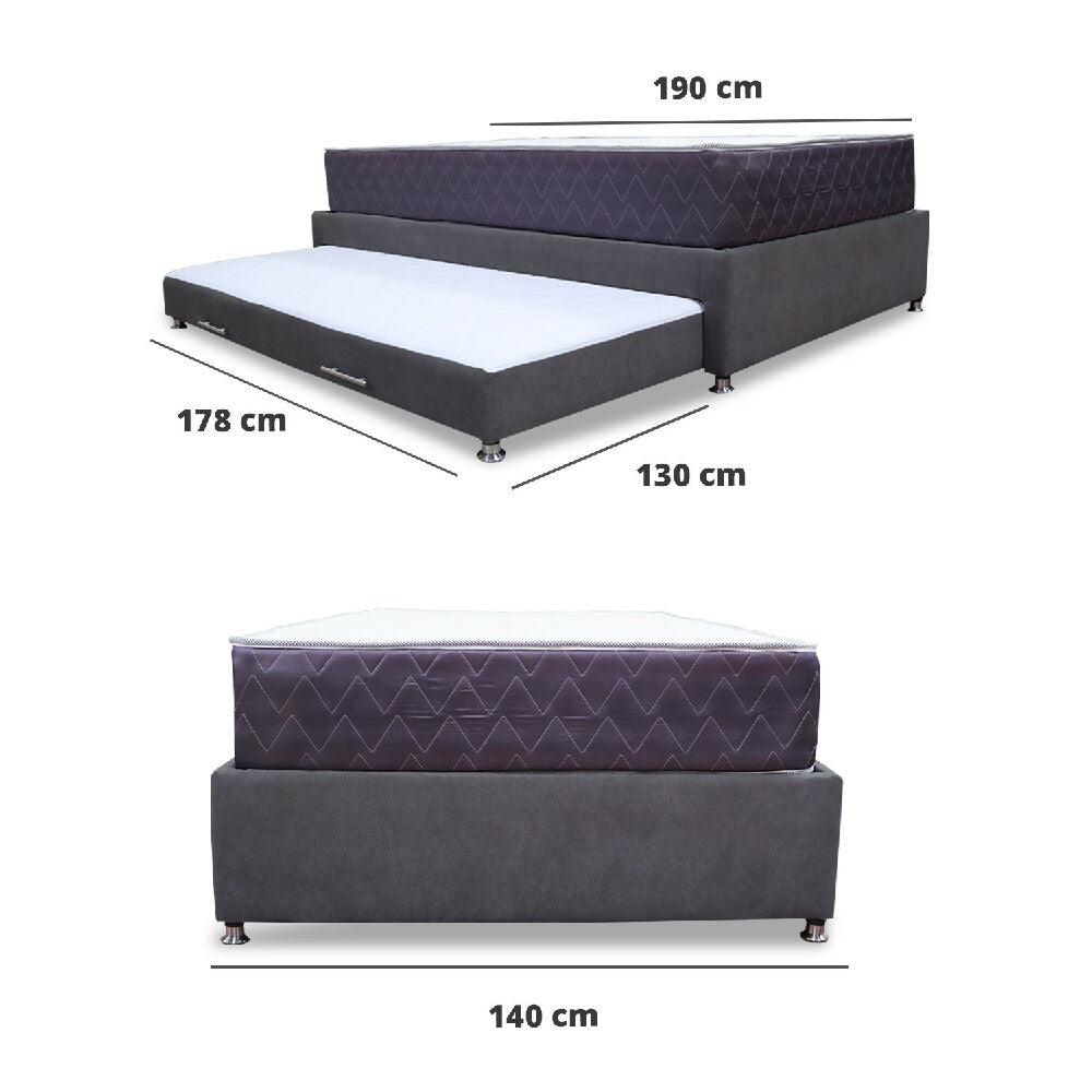 Combo Cama Tarima Nido Muller 140x190 Doble