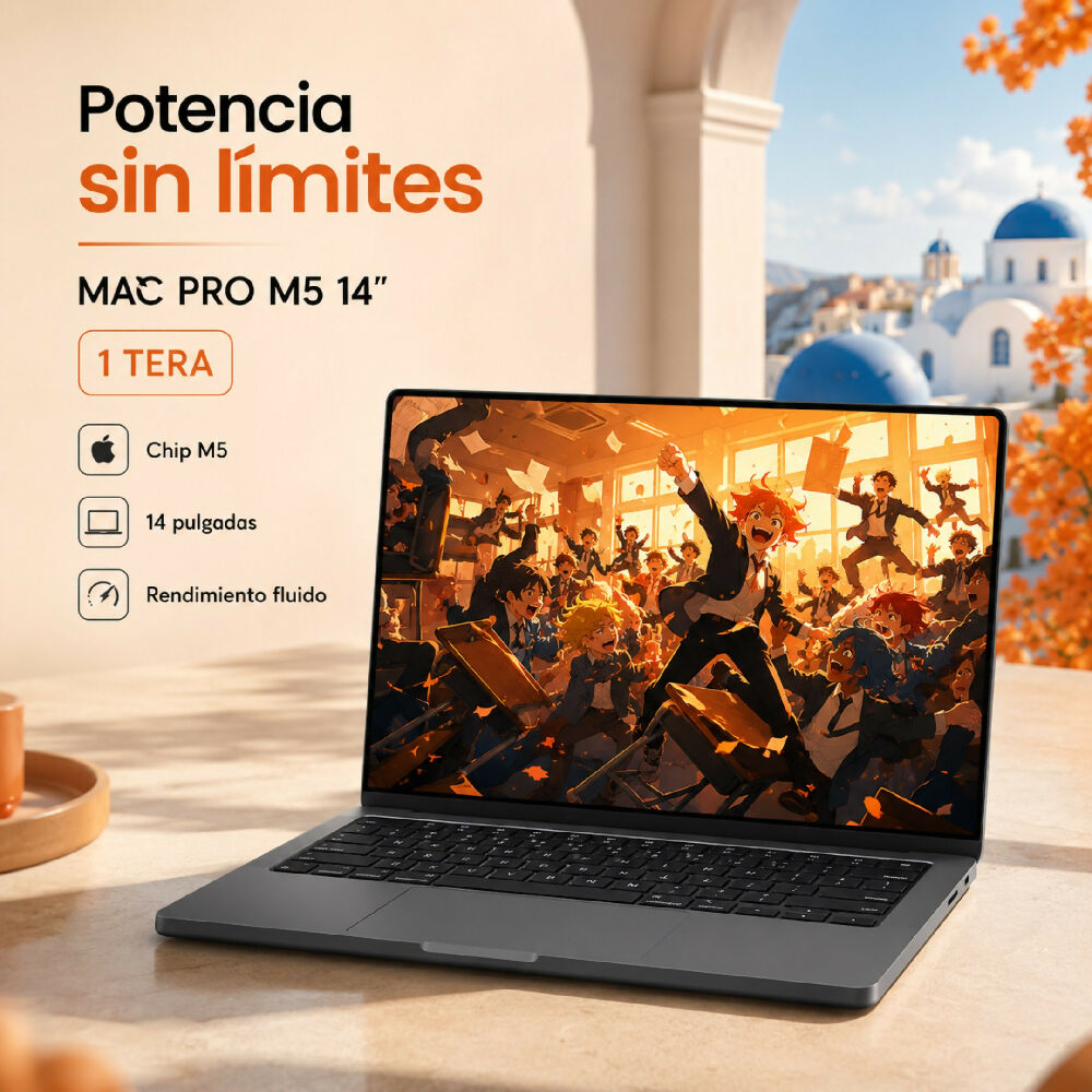 Macbook Pro 14 Pulgadas Chip M5 1tb 16gb Ram Equipo De Alto Rendimiento