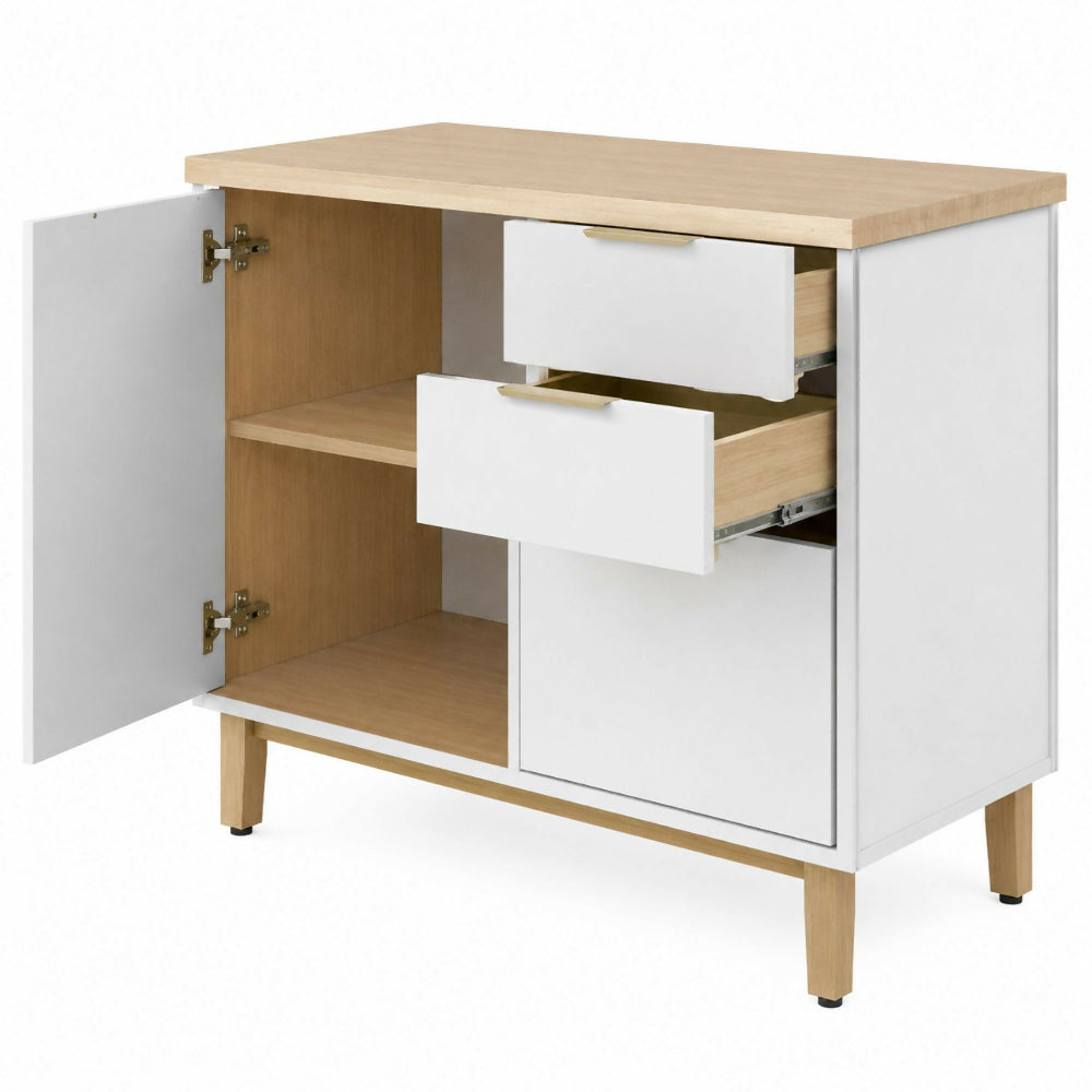 Cocina 200 cm Isabela 7 Puertas 2 Cajones - Almendra/Blanco Apagado