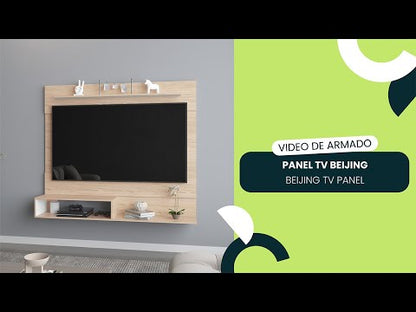 Panel de Tv Ascher, Milan, con Espacio Para Televisor de Hasta 55 Pulgadas