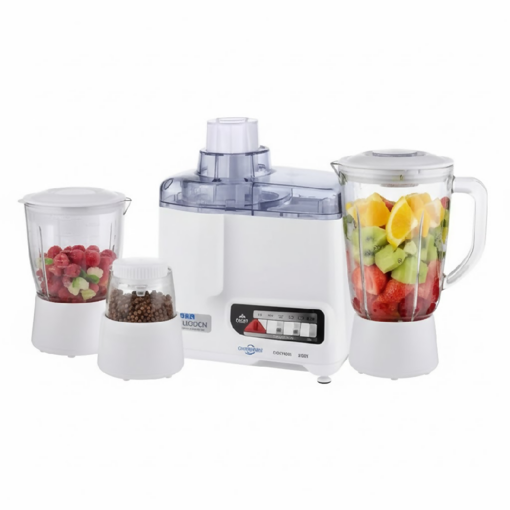 Extractor De Jugos 4 En 1 Procesador Multifuncional Para Frutas, Verduras Y Preparaciones Naturales