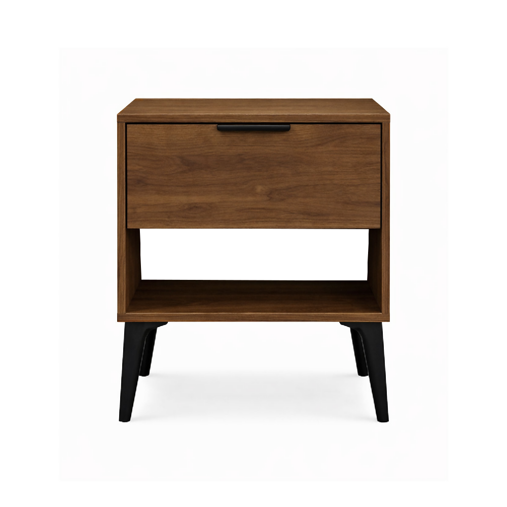 Set x 2 Mesas de Noche Bony con Puerta 50x40x30cm Madera