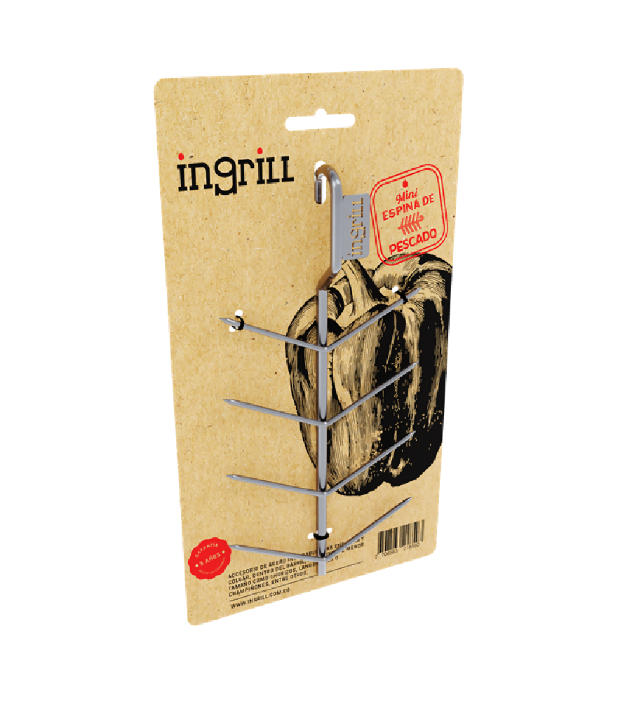 INGRILL ESPINA DE PESCADO X4