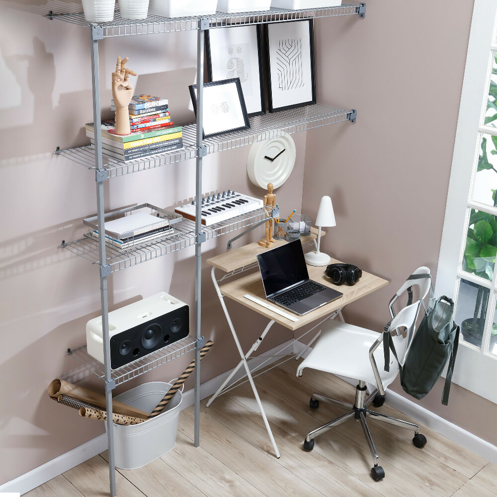 Closet Basic Modular Metalico Ajustable Rejiplas Color Metalizado