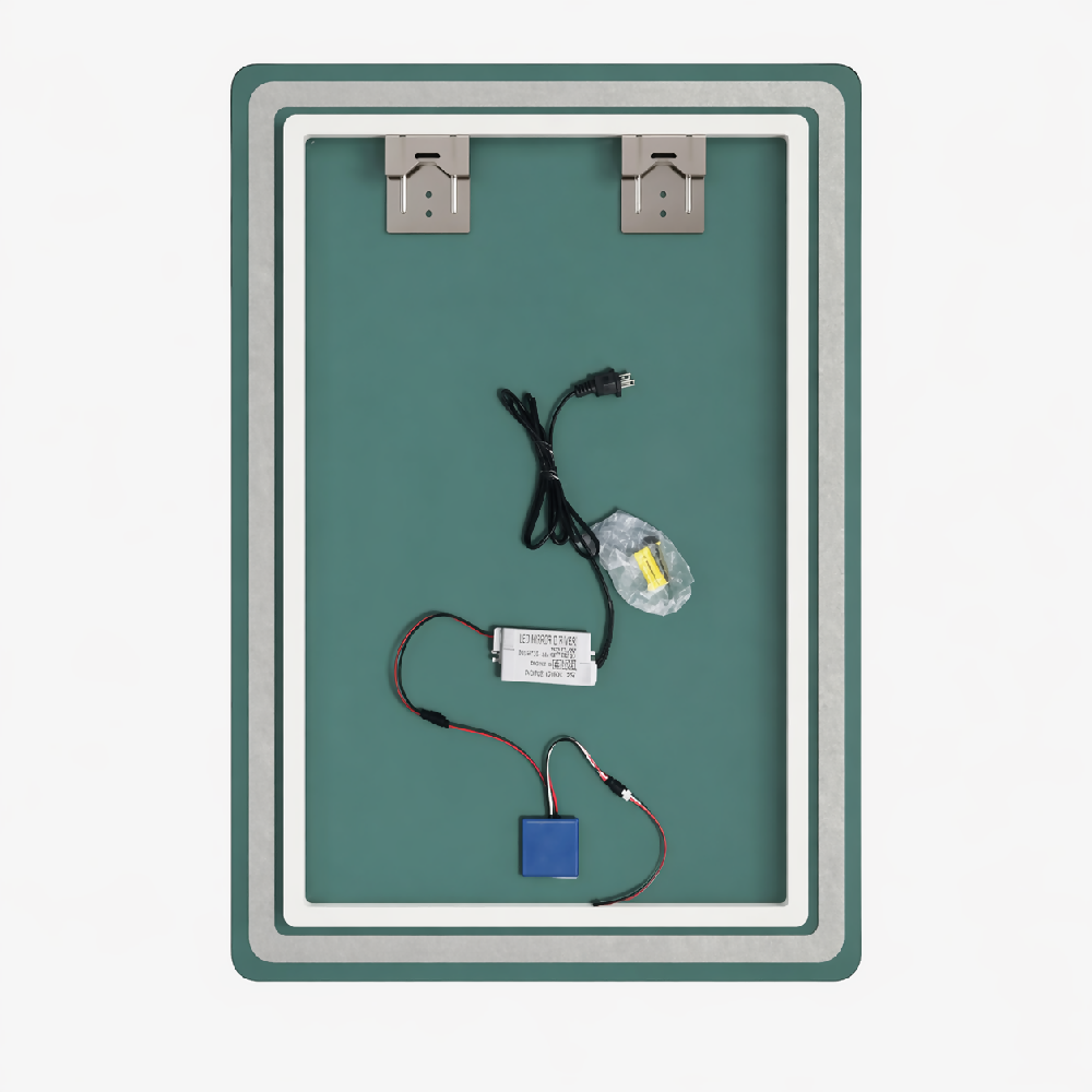Espejo Importado Led Vertical Para baño con botón y luz neutra 70x50