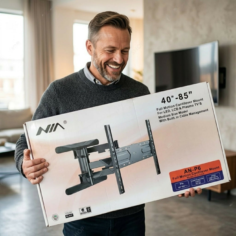 Soporte Base De Doble Brazo NIA AN-P6 Para TV De 40" A 85" Pulgadas