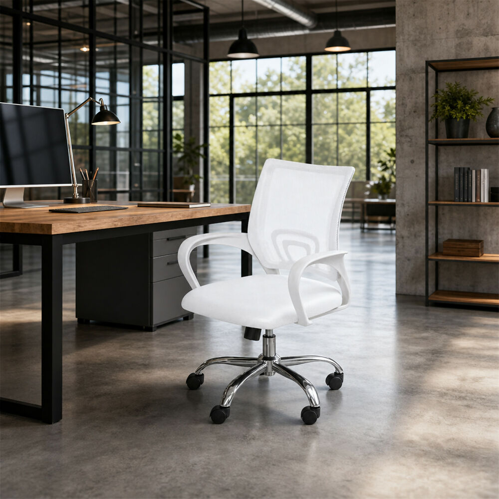 Silla para Oficina Escritorio - OR-3310 Blanca