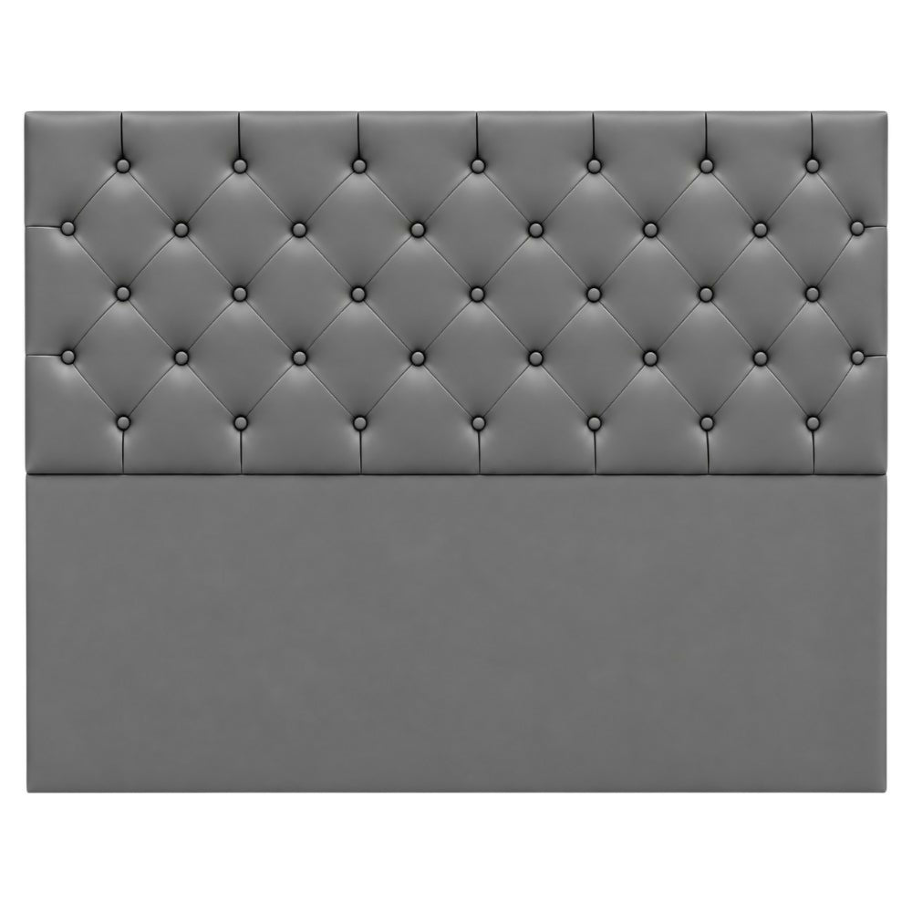 Cabecero Sencillo 100x60+55 Rombos Gris Sintético