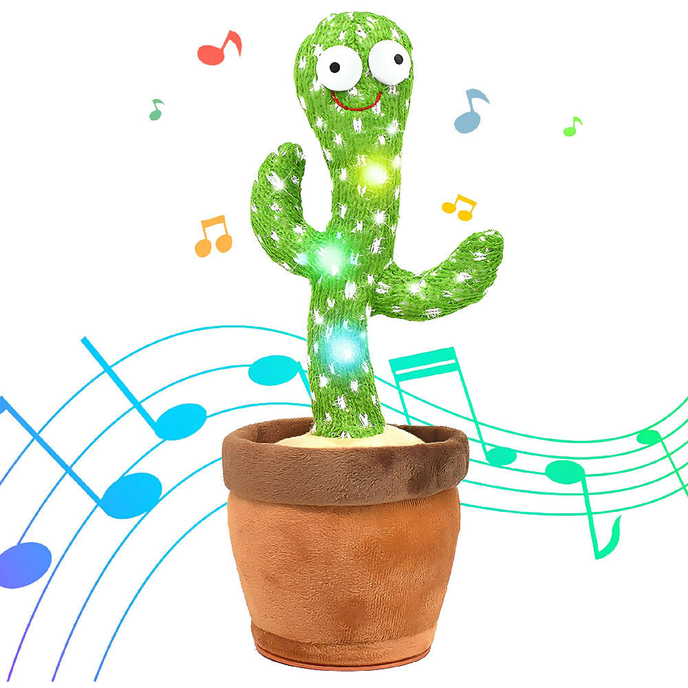 Cactus Bailarín Recargable Con Sonido Interactivo Que Repite Y Canta