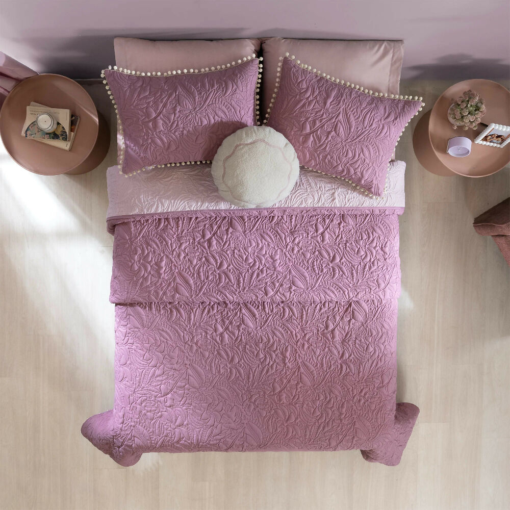 Juego Edredon Mulberry, para Cama King, 2 Vistas (Incluye 2 Fundas 1 Cojín)