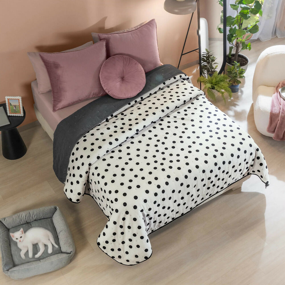 Edredón Novo Polka, para Cama King, 2 Vistas