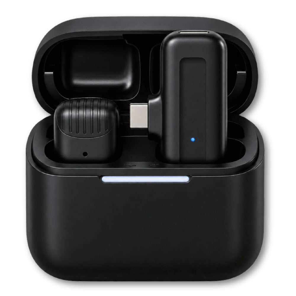 Micrófono Bluetooth J11 Tipo C Captación Claro De Voz Para Vlogs Y Redes Sociales