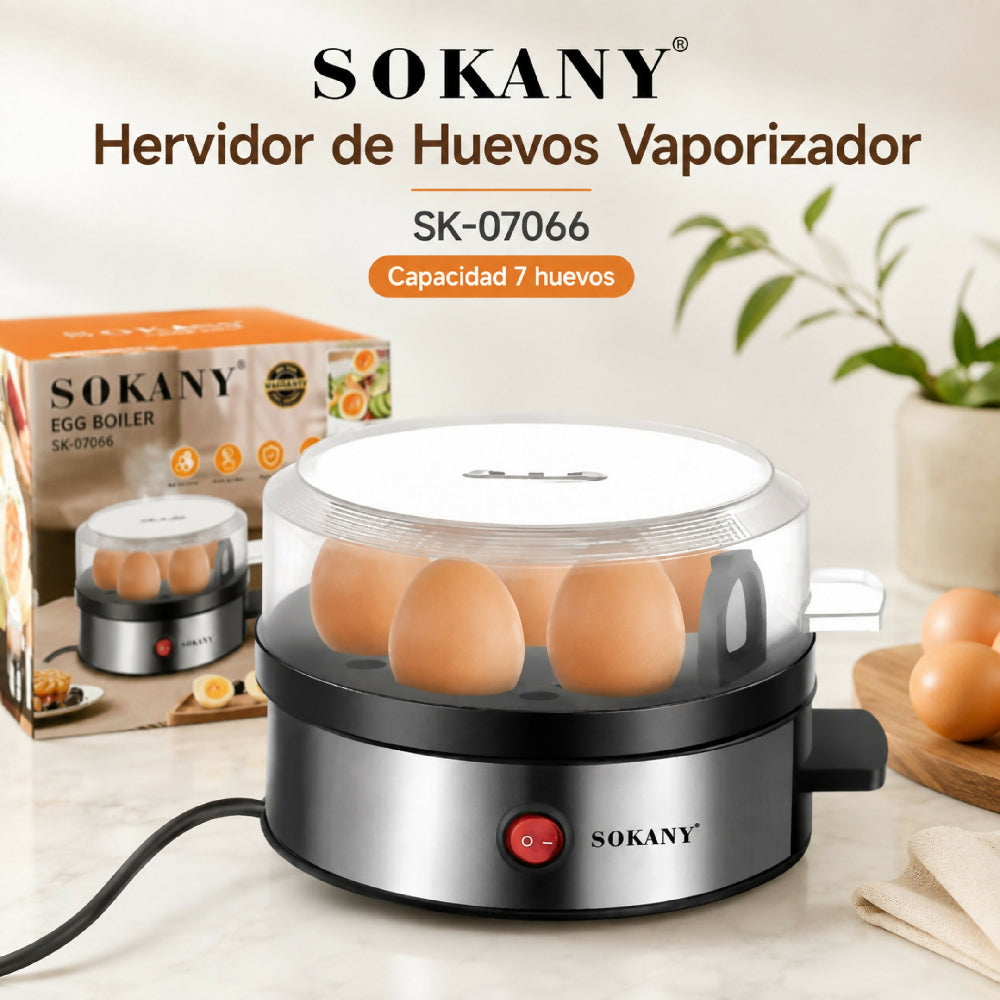 Hervidor De Huevos Eléctrico Y Vaporizador Sokany De Cocción Rápida
