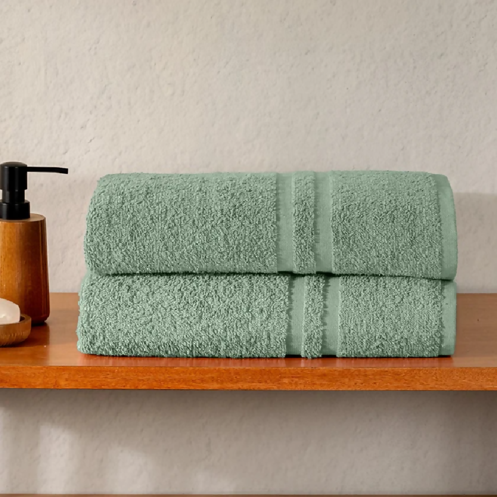 Toalla de Baño Caribe, en Algodón 100%, Jade, de 90 x 170 cm