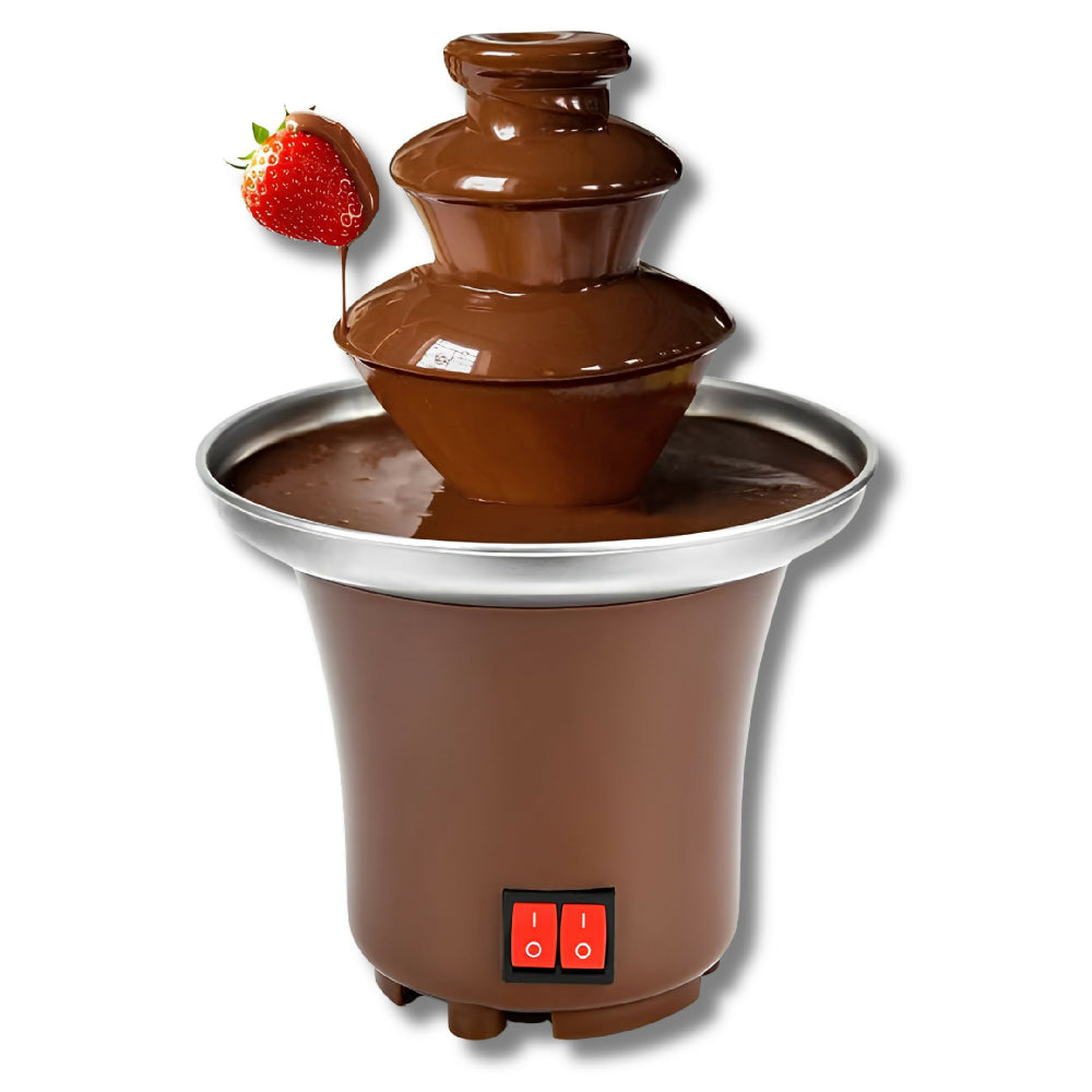 Fuente De Chocolate 3 Niveles Eléctrica De Acero Inoxidable