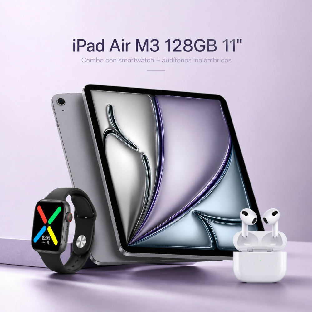 Tablet Apple IPad Air 11 M3 128gb Diseño UltraDelgado Gris + Obsequio