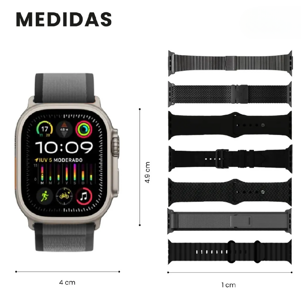 Smartwatch H9 Ultra Plus Mobulaa Bluetooth Reloj Inteligente Tipo Con Pantalla Grande, Llamadas Y Notificaciones