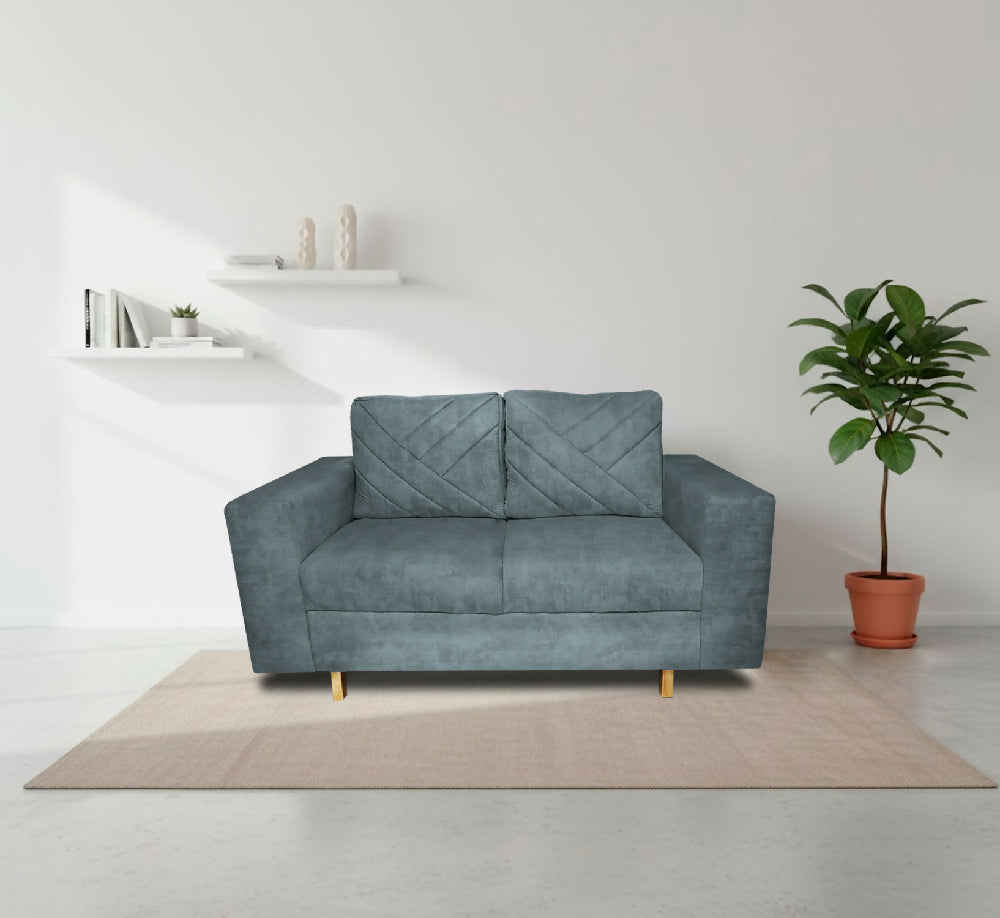 Sofa Amsterdam 2Ptos En Tela Amiglable Con Mascotas 150X72X75 Cm Acero