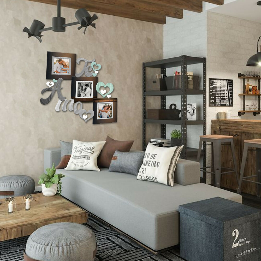 triptico 10x10  Ref te amo ambientada tonos cafes