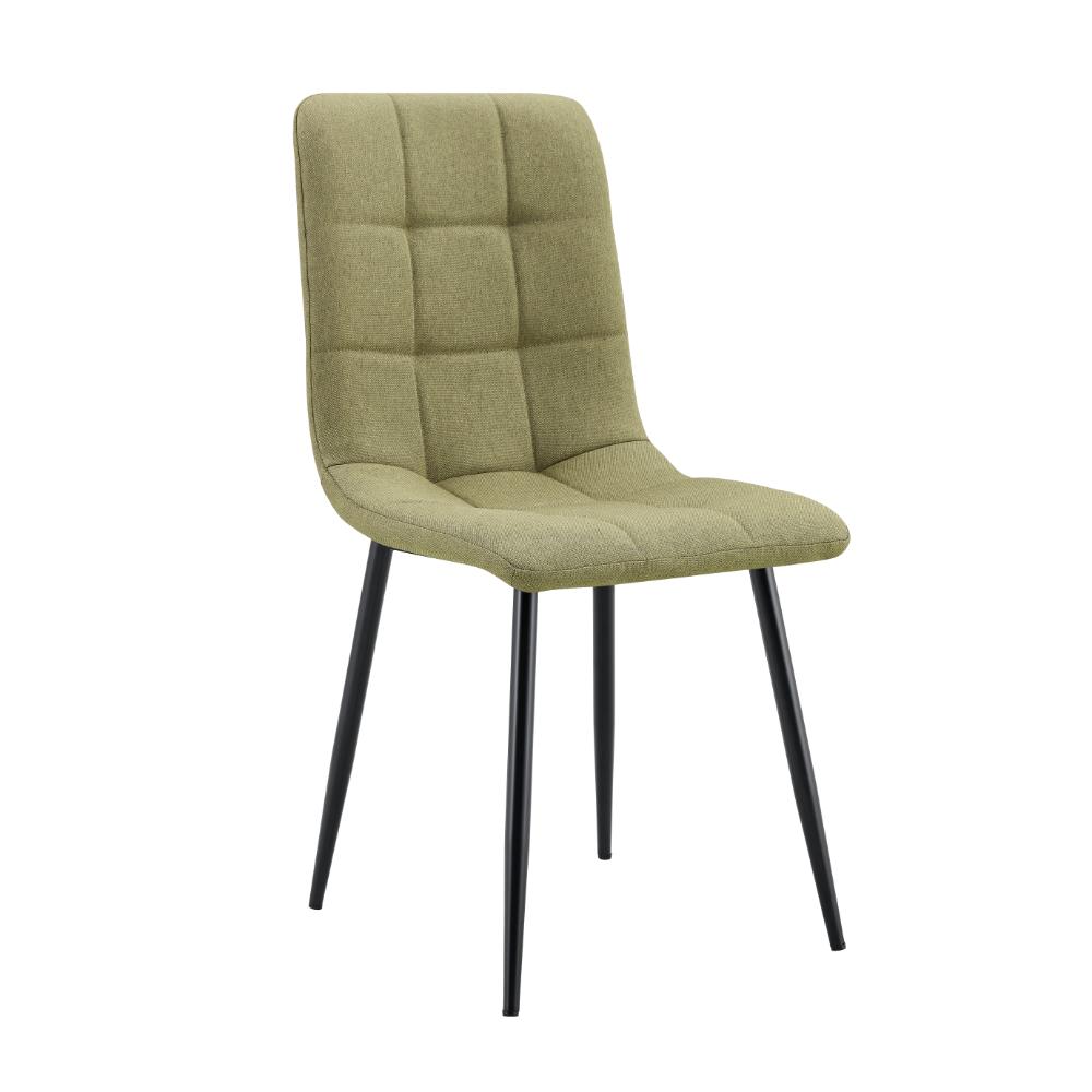 Set de 4 Sillas Flex, Color Verde, Con espaldar y diseño Moderno