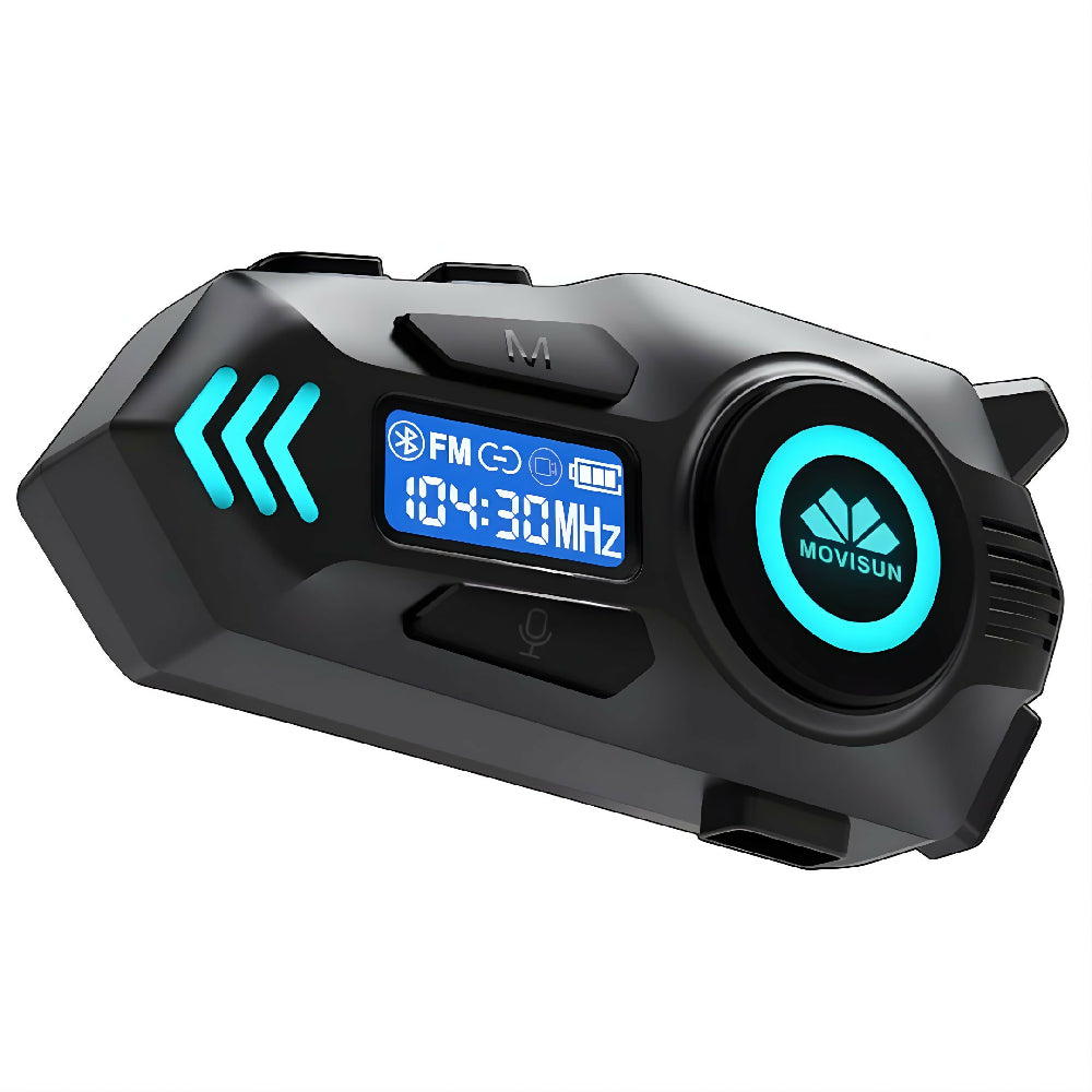 Intercomunicador Movisun Con Pantalla KY-650 Y Bluetooth Para Casco