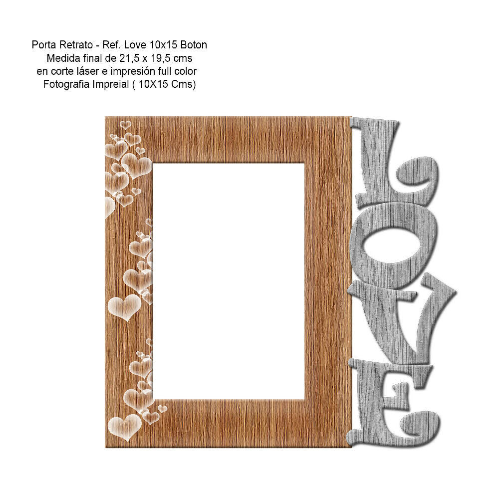 porta love 10x15 madGris Ficha