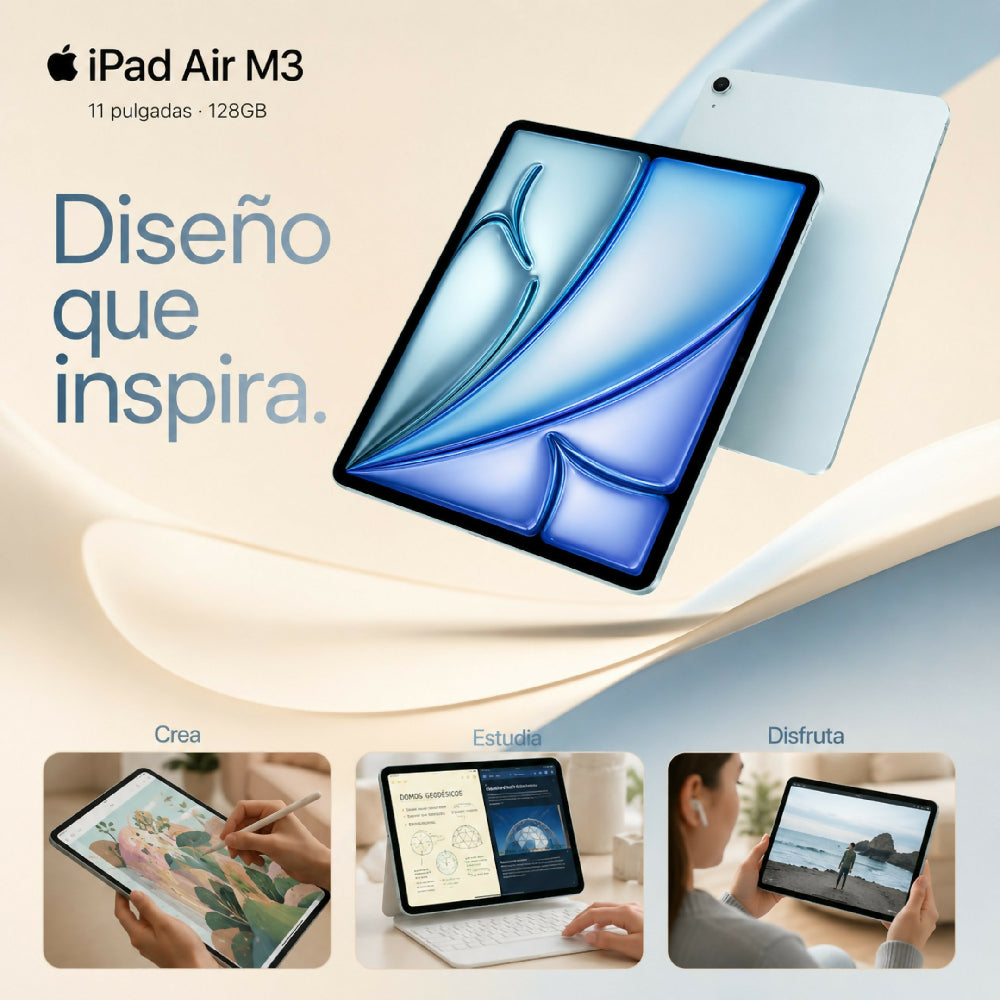 Tablet Apple IPad Air 11'' M3 128gb Diseño UltraDelgado Celeste