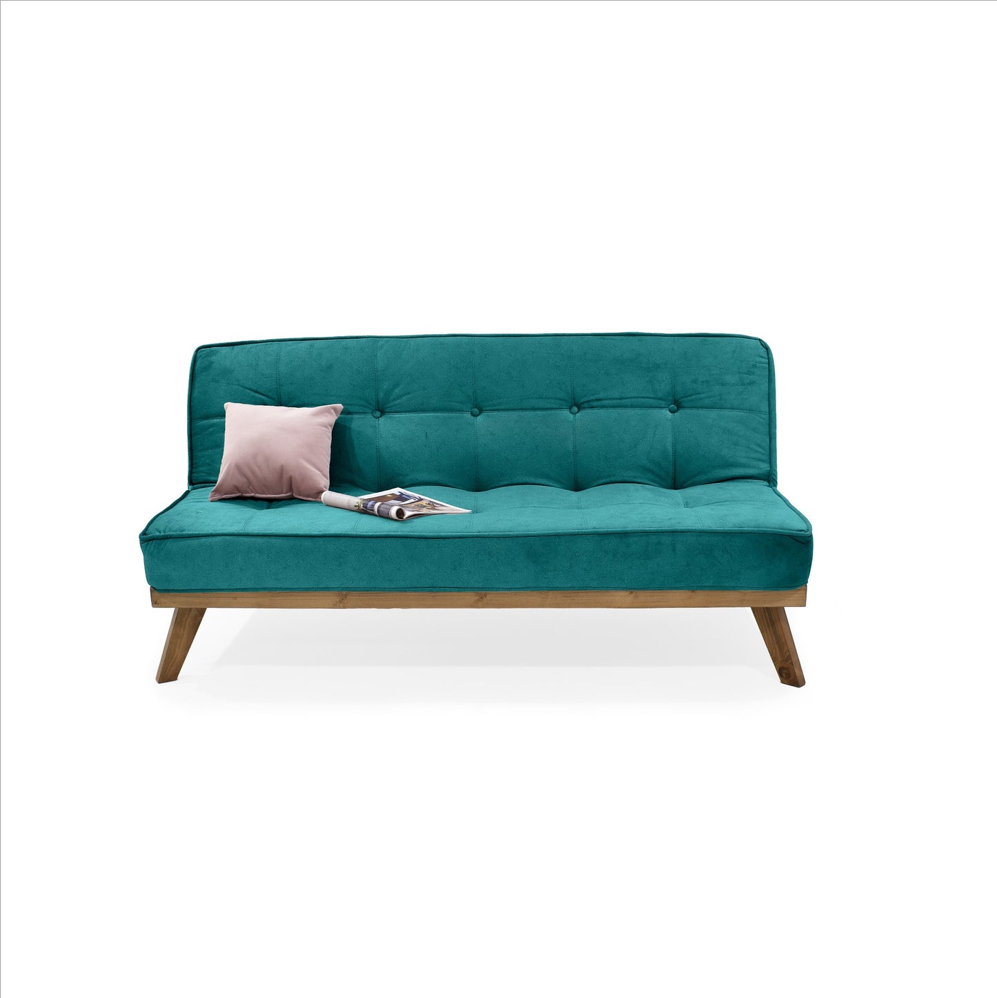 Sofa Cama Lucerna 3P Tela Turquesa