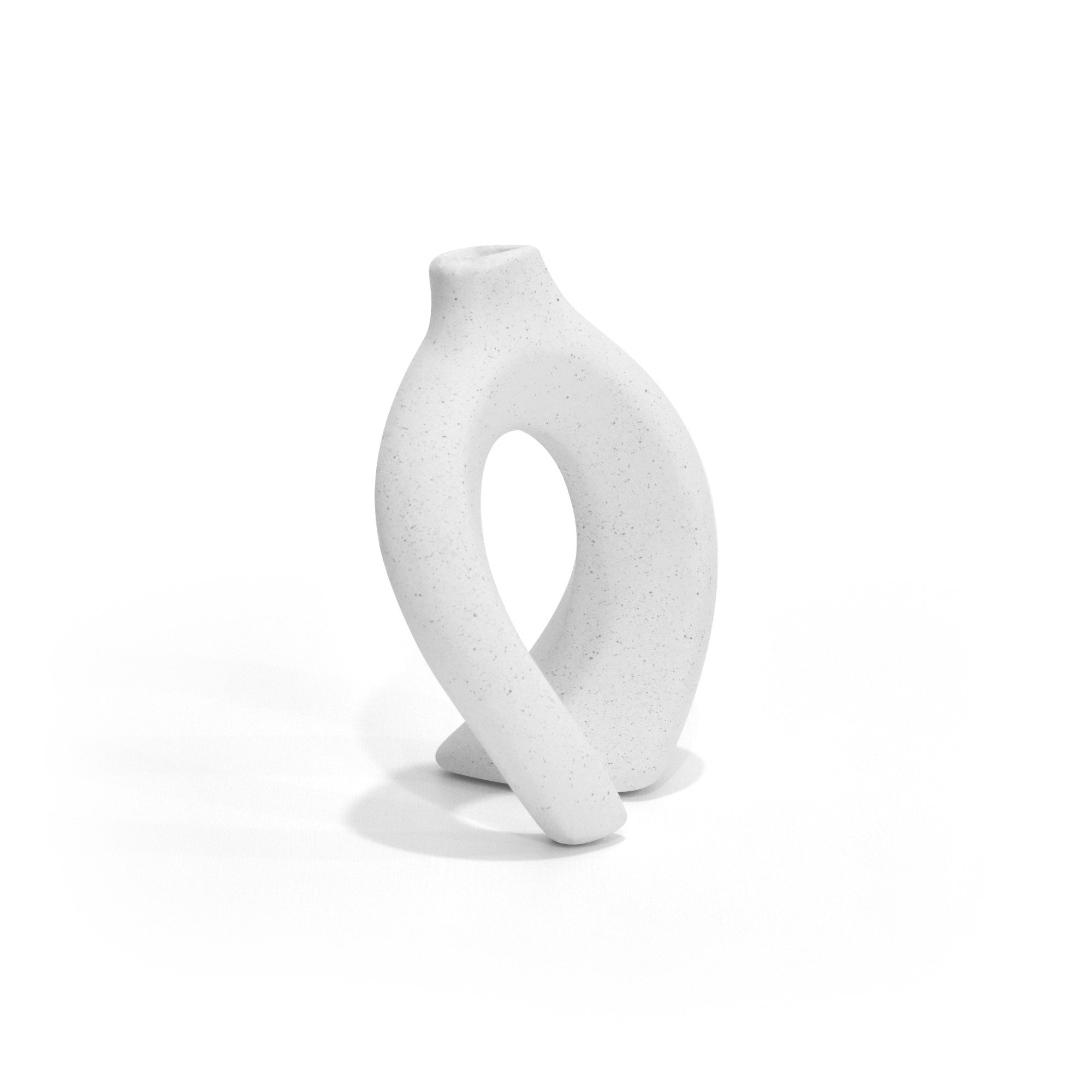 Set de Floreros en Ceramica Aura Blanco
